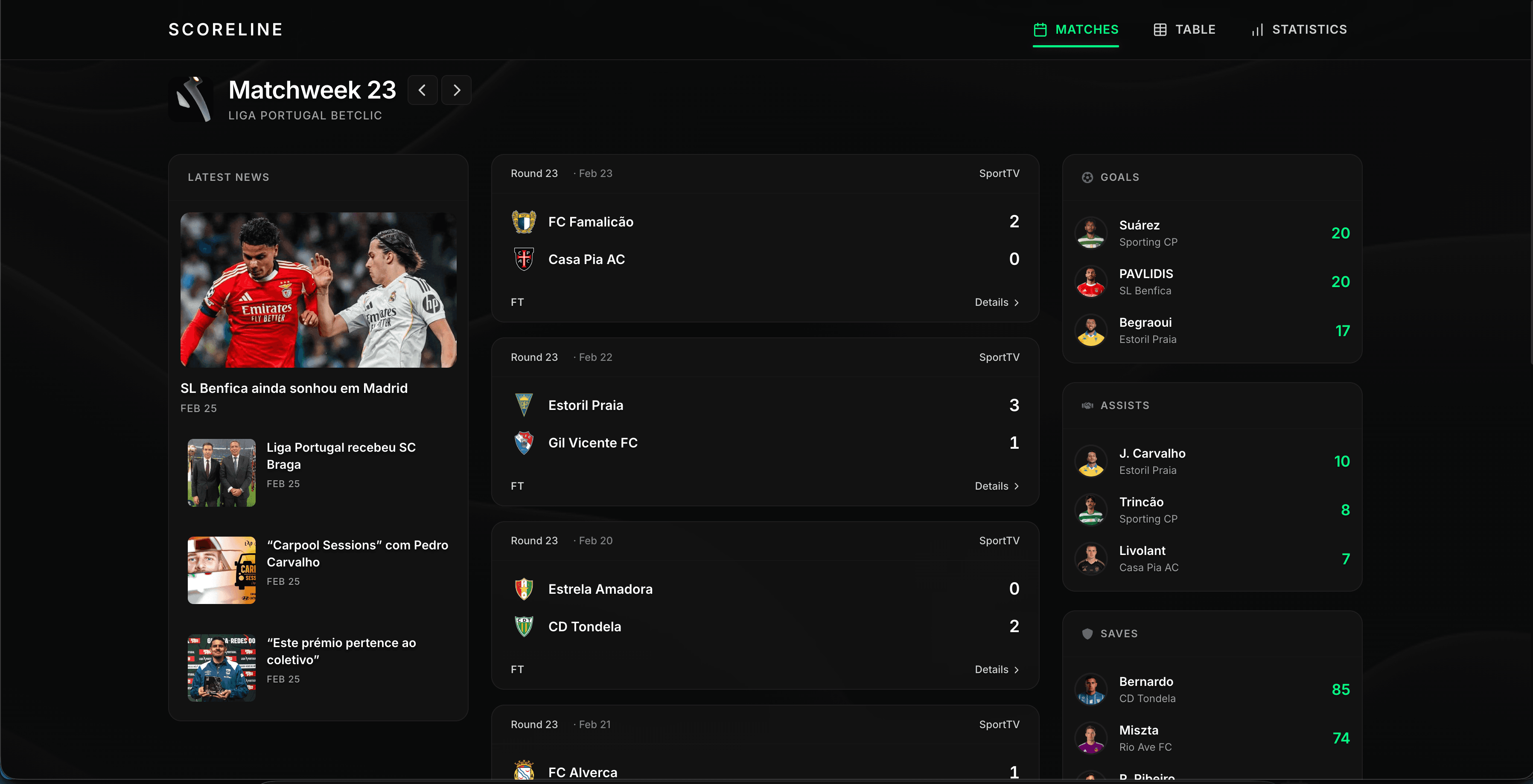 Scoreline Screenshot 1