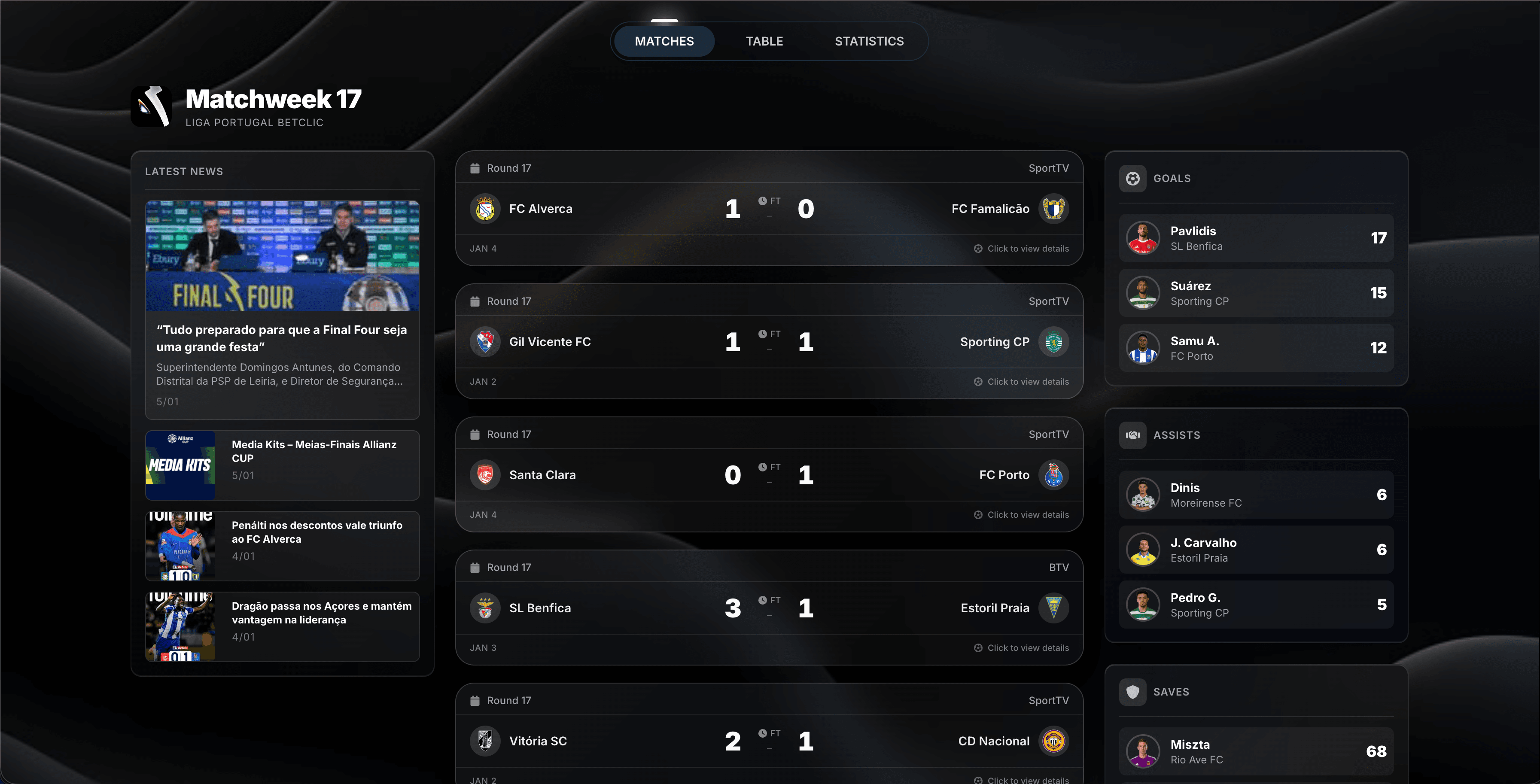 Scoreline Screenshot 1