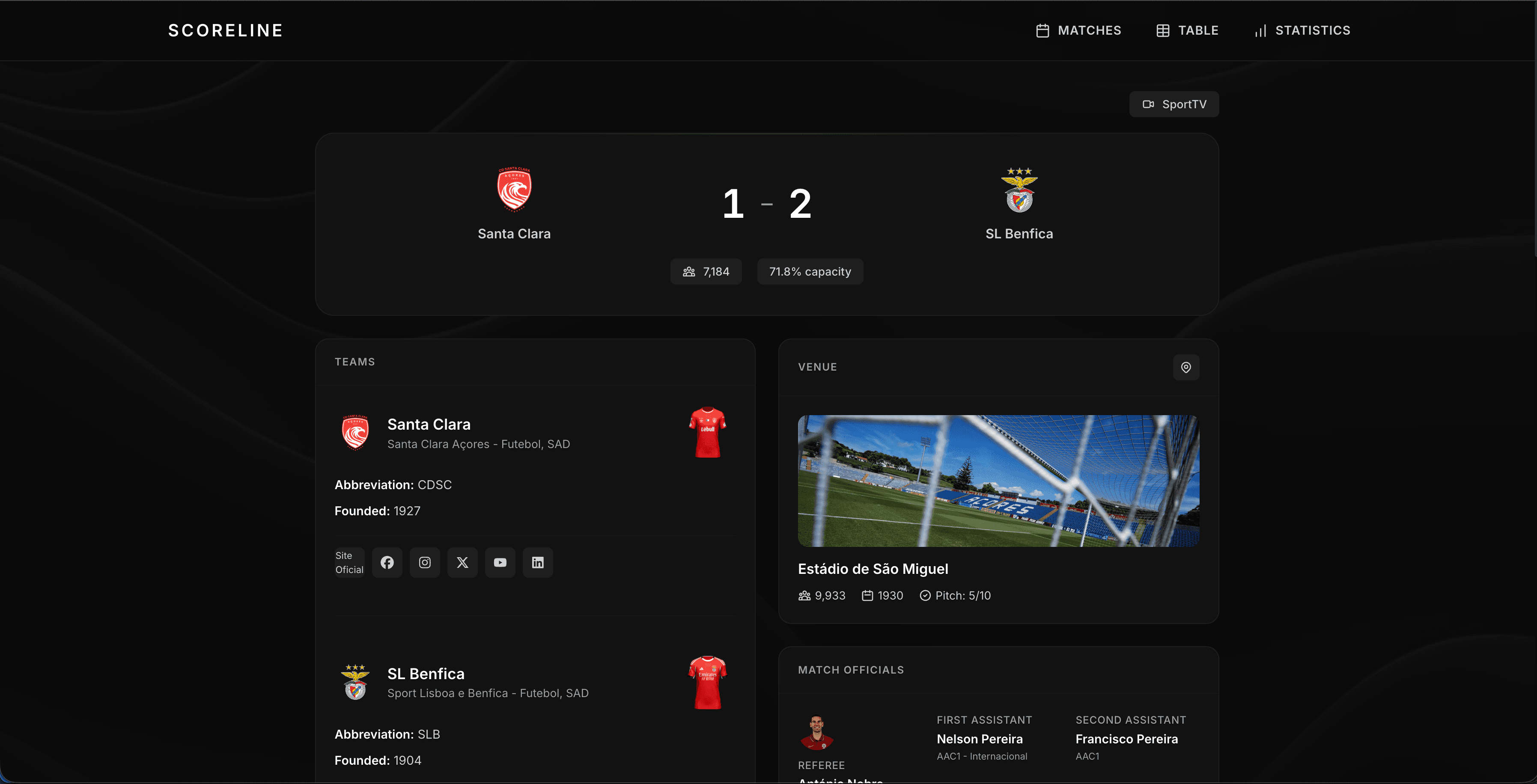 Scoreline Screenshot 2